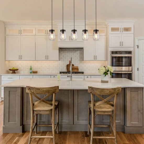 Hot Sale π The Gray Barn Modern Farmhouse 5-Light Linear Chandelier Glass Mason Jar Island Lights Black π 4 Hot Sale π The Gray Barn Modern Farmhouse 5-Light Linear Chandelier Glass Mason Jar Island Lights Black π - Image 2