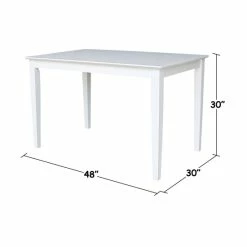 Promo 👍 The Gray Barn Fairy Glen Solid Wood Fixed Top Table With Shaker Legs Unfinished ❤️ -The Gray Barn Shop unnamed file 4935