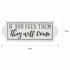Promo 🎁 The Gray Barn 'If You Feed Them They Will Come' Metal Wall Art 🎁 -The Gray Barn Shop unnamed file 498