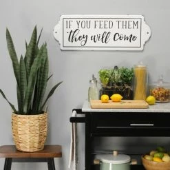Promo 🎁 The Gray Barn 'If You Feed Them They Will Come' Metal Wall Art 🎁 -The Gray Barn Shop unnamed file 499