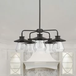 Best Pirce 🔥 The Gray Barn Twyla 5-light Oil Rubbed Bronze Chandelier - 60.13" 🛒