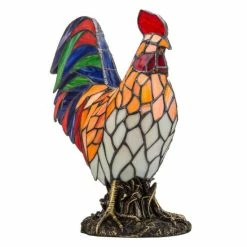 Discount 🔥 The Gray Barn Tara Multicolor Resin 15.5-inch Rooster Stained Glass Accent Lamp - 12.5"L X 7.0"W X 15"H ✨ -The Gray Barn Shop unnamed file 502