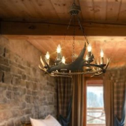 Outlet ⌛ The Gray Barn Modern Farmhouse 6-Light Resin Antler Chandelier - W27"x H26" ⌛ -The Gray Barn Shop unnamed file 5030