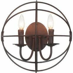 Deals 🤩 The Gray Barn Ashgrove 2-light Wall Sconce With Brown Finish 🧨