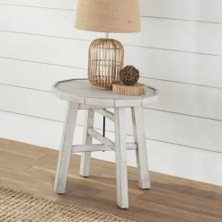 New ✨ The Gray Barn Pembroke Alabaster End Table ❤️