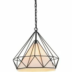 Deals 😍 The Gray Barn Bearwood 1-light Geometric Chandelier With Black Finish 🤩