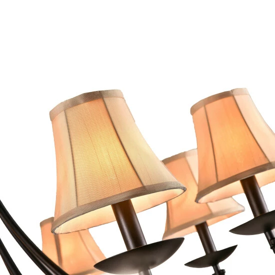 Brand new π The Gray Barn Calloway Hill 8-light Antique Black Iron Chandelier With Shades β¨ 5 Brand new π The Gray Barn Calloway Hill 8-light Antique Black Iron Chandelier With Shades β¨ - Image 3