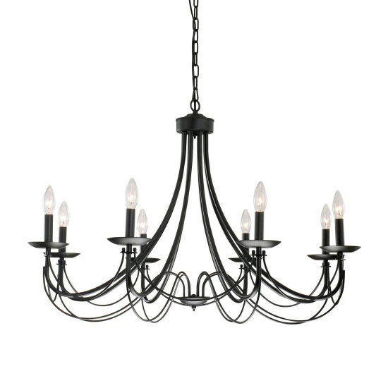 Brand new π The Gray Barn Calloway Hill 8-light Antique Black Iron Chandelier With Shades β¨ 7 Brand new π The Gray Barn Calloway Hill 8-light Antique Black Iron Chandelier With Shades β¨ - Image 5