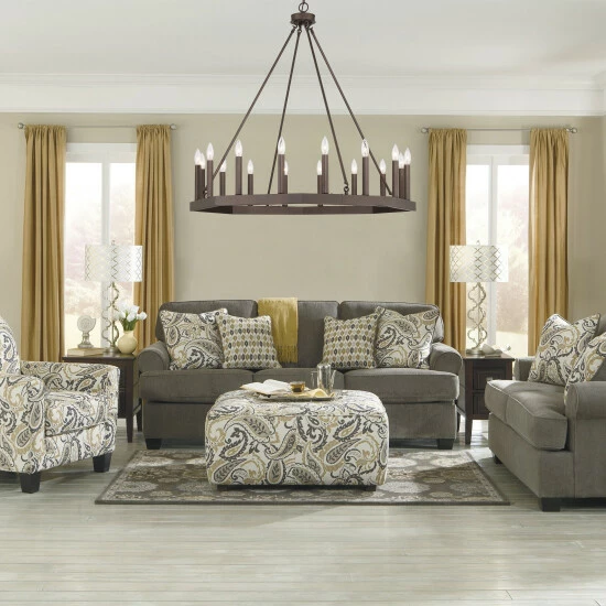 Promo ⭐ The Gray Barn Orchard House Vintage Wagon Wheel 16-light Chandelier Crackle White+classic Black ❤️ 9 Promo ⭐ The Gray Barn Orchard House Vintage Wagon Wheel 16-light Chandelier Crackle White+classic Black ❤️ - Image 7