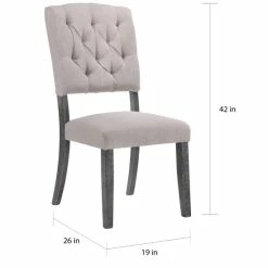 Best Sale ✔️ The Gray Barn Honeysuckle Weathered Grey Oak Side Chair (Set Of 2) 🛒 -The Gray Barn Shop unnamed file 5120