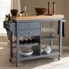Best deal 🥰 The Gray Barn Muckross Farmhouse Grey Wood Kitchen Cart 🎁