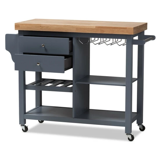 Best deal π₯° The Gray Barn Muckross Farmhouse Grey Wood Kitchen Cart π 5 Best deal π₯° The Gray Barn Muckross Farmhouse Grey Wood Kitchen Cart π - Image 3