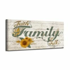 Flash Sale 😀 The Gray Barn 'Family' Wrapped Canvas Textual Fall Wall Art 😀