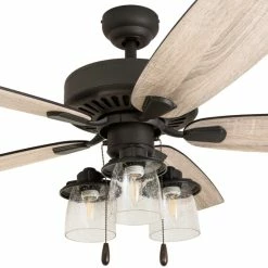Outlet 💯 The Gray Barn Chequers 52-inch Coastal Indoor LED Ceiling Fan With Remote Control 5 Reversible Blades - 52 👏 -The Gray Barn Shop unnamed file 5188