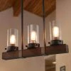 New 🥰 The Gray Barn Farmhouse 3-light Wood Linear Chandelier For Kitchen Island - Brown - L22 X W3.9"x H9.4" ✔️ -The Gray Barn Shop unnamed file 5212