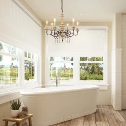 Hot Sale 🧨 The Gray Barn Mule Patch 6-light French Country Chandeliers - W30.7"X H30.3" 😍 -The Gray Barn Shop unnamed file 5266