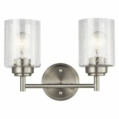 Promo ✔️ The Gray Barn Saffron 2-light Brushed Nickel Bath/Vanity Light - Brushed Nickel 🔔