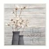 Flash Sale 🧨 The Gray Barn Home Sweet Home Cotton Flowers In Vase Canvas Wall Art - 12 X 12 🥰