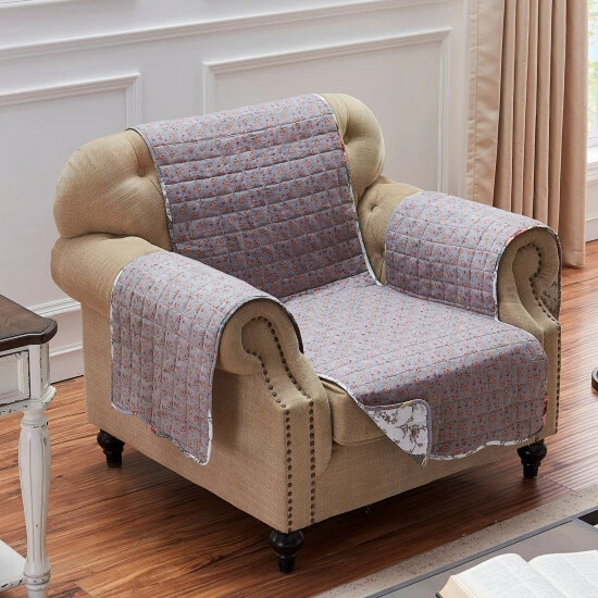 Best Sale π The Gray Barn Spring Arrow Grey Reversible Arm Chair Protector π 4 Best Sale π The Gray Barn Spring Arrow Grey Reversible Arm Chair Protector π - Image 2