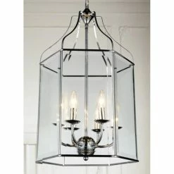 Best Pirce 🌟 The Gray Barn Nettle Bank 6-light Chandelier With Chrome Finish 🧨