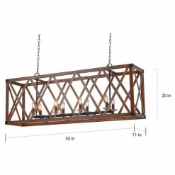 Best Sale ⭐ The Gray Barn Aisenbrey 8-light Wood Finish Linear Chandelier 🧨 -The Gray Barn Shop unnamed file 5391
