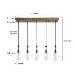 Best Sale 🥰 The Gray Barn Farmhouse 5-Light Chandelier Linear Island Light With Wood Accents 🌟 -The Gray Barn Shop unnamed file 545