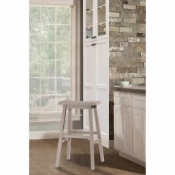 Outlet 🎉 The Gray Barn Chatterly Non-swivel Backless Bar Stool, Gray 😉