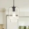 Promo 😍 The Gray Barn Modern Black 1-light Glass Pendant - 7.09"x 7.09"x 10.18"-47.24" ❤️ -The Gray Barn Shop unnamed file 5474