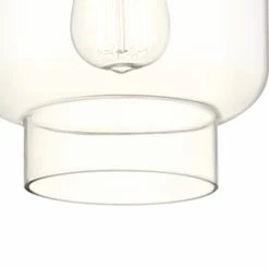 Promo 😍 The Gray Barn Modern Black 1-light Glass Pendant - 7.09"x 7.09"x 10.18"-47.24" ❤️ -The Gray Barn Shop unnamed file 5480