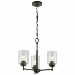 Brand new ⌛ The Gray Barn Saffron 3-light Olde Bronze Mini Chandelier 🧨