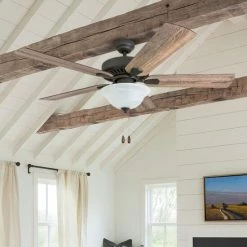 Coupon 💯 The Gray Barn Little Hat Farmhouse 52-inch Aged Bronze LED Ceiling Fan In Bowl Light In Barnwood Blades 💯
