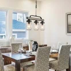 Cheapest 🌟 The Gray Barn Farmhouse Mason Jar Glass Linear Kitchen Island Chandelier - L22"x W4"x H19.5" 🛒 -The Gray Barn Shop unnamed file 5595