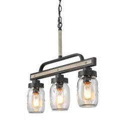 Cheapest 🌟 The Gray Barn Farmhouse Mason Jar Glass Linear Kitchen Island Chandelier - L22"x W4"x H19.5" 🛒 -The Gray Barn Shop unnamed file 5599