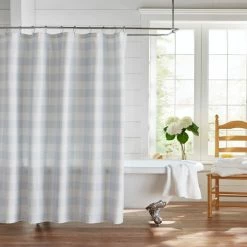 Hot Sale 💯 The Gray Barn Emily Gulch Buffalo Check Shower Curtain Gray/white 😉 -The Gray Barn Shop unnamed file 5630