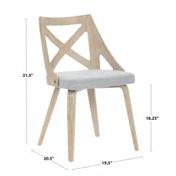 Cheapest 🎁 The Gray Barn Charlotte Farmhouse Chair - Set Of 2 Blue Fabric/white Textured Wood 🎁 -The Gray Barn Shop unnamed file 5665