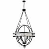 Best deal 🔔 The Gray Barn Stormy Roost 6-light Black Globe Chandelier With Crystals 🔥