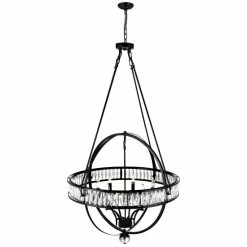 Best deal 🔔 The Gray Barn Stormy Roost 6-light Black Globe Chandelier With Crystals 🔥 -The Gray Barn Shop unnamed file 5734