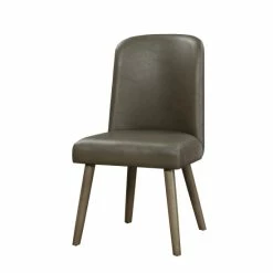 Cheap 🌟 The Gray Barn Bag End Grey Faux Leather Side Chair (Set Of 2) ⭐ -The Gray Barn Shop unnamed file 5746