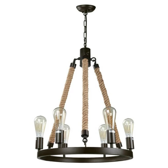 Wholesale π The Gray Barn Farmhouse 6-light Wagon Wheel Pendant Lights - W20.5"xH26.5" π 8 Wholesale π The Gray Barn Farmhouse 6-light Wagon Wheel Pendant Lights - W20.5"xH26.5" π - Image 6