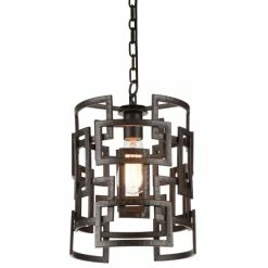 Best Pirce 😀 The Gray Barn Broken Spur 1-light Mini Pendant With Brown Finish ✨