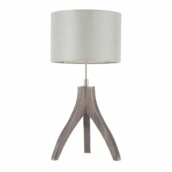 Hot Sale 🌟 The Gray Barn Brevet Contemporary Tripod Table Lamp With Linen Shade 🎁 -The Gray Barn Shop unnamed file 5876