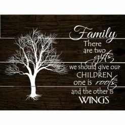 Best Sale ⌛ The Gray Barn Family Roots And Wings Wood Pallet Art ⌛