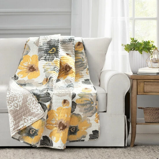Best Pirce ⌛ The Gray Barn El Ranch Throw Blanket Yellow & Gray ❤️ 3 Best Pirce ⌛ The Gray Barn El Ranch Throw Blanket Yellow & Gray ❤️