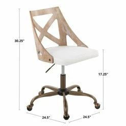 Best Sale 😉 The Gray Barn Charlotte Farmhouse Task Chair Blue Fabric/white Wood 👏 -The Gray Barn Shop unnamed file 5946