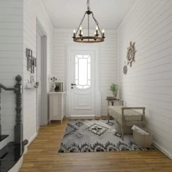 Brand new 🧨 The Gray Barn Ingleside 6-light Farmhouse Wagon Wheel Chandelier - D20" X H21.5" 😀 -The Gray Barn Shop unnamed file 5996