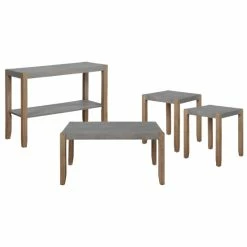 Flash Sale 😀 The Gray Barn Newport 4-Piece Faux Concrete And Wood Living Room Set 🎁 -The Gray Barn Shop unnamed file 6002
