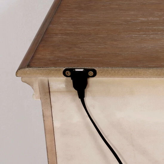 Top 10 π The Gray Barn Windy Poplars Traditional White 2-drawer USB Nightstand π 5 Top 10 π The Gray Barn Windy Poplars Traditional White 2-drawer USB Nightstand π - Image 3