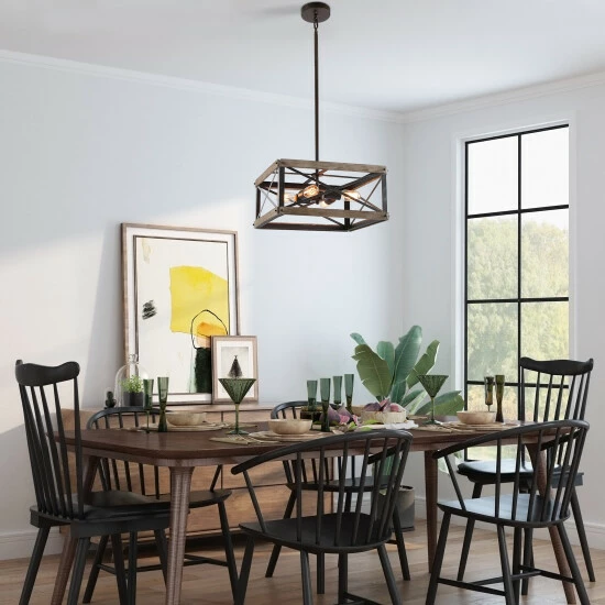 Discount π The Gray Barn Peaceful Pine 4-light Rustic Chandelier Kitchen Island Ceiling Hanging Pendant - W18" X W18" X H 8.3" β 4 Discount π The Gray Barn Peaceful Pine 4-light Rustic Chandelier Kitchen Island Ceiling Hanging Pendant - W18" X W18" X H 8.3" β - Image 2