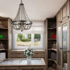 Flash Sale ✨ The Gray Barn 6-Light Crystal Wood Beaded Coastal Pendant Lights - D20.1" X H88.3" 🥰 -The Gray Barn Shop unnamed file 6031