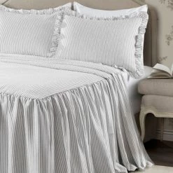 Hot Sale 👍 The Gray Barn Lazy Acres Ticking Stripe Bedspread Set 🔔 -The Gray Barn Shop unnamed file 605